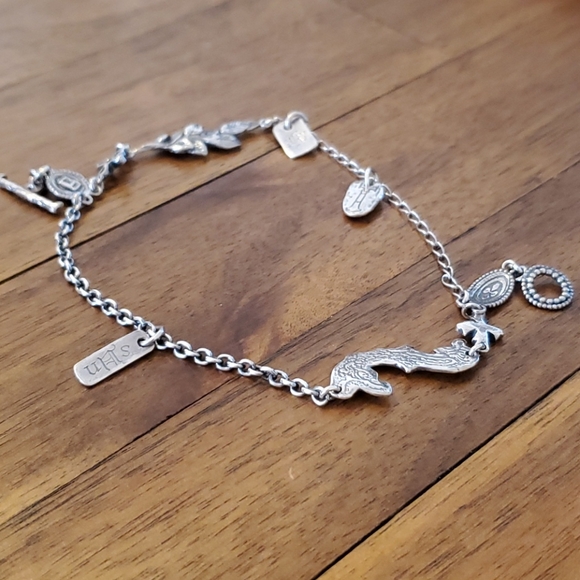 Silver charm bracelet - Picture 2 of 2